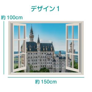 ノイシュバンシュタイン城 タペストリー 世界 ...の詳細画像2