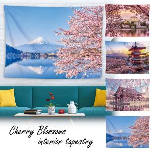 タペストリー 桜 インテリア おしゃれ 風景 景色 絶景 大判 大きい 癒し 部屋 飾り 飾り付け 季節 背景布 壁 デコレーション 布
