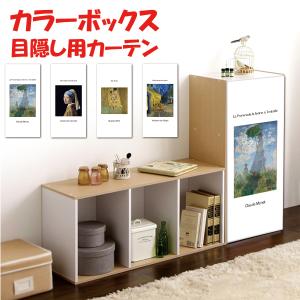 ミニカーテン カラーボックス 棚 ラック スワッグ ドライフラワー 白木