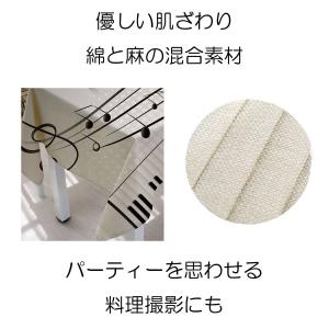 テーブルクロス 音符 鍵盤 ピアノ 音楽 楽譜...の詳細画像2
