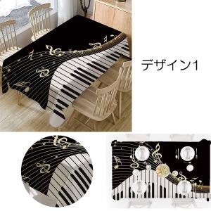 テーブルクロス 音符 鍵盤 ピアノ 音楽 楽譜...の詳細画像4