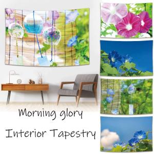 タペストリー アサガオ あさがお 風鈴 花 夏 ...の商品画像