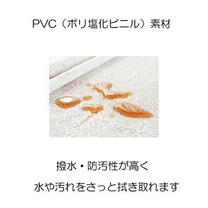 テーブルクロス 撥水 防水 ビニール 透明 レ...の詳細画像2