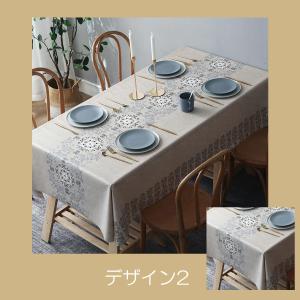 テーブルクロス 撥水 防水 ビニール 北欧 ア...の詳細画像5