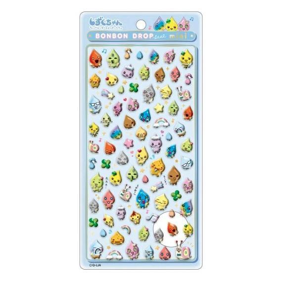 ボンボンドロップシール ミニ しずくの森のなかまたち