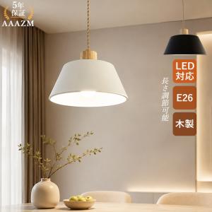 AAAZM ペンダントライト 北欧 おしゃれ 電球LED アイアン シンプル お椀型 天井照明器具 ダイニング リビング キッチン ベッドルーム インテリア リモコン調光