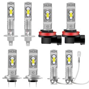 車検対応 LED 12V 24V ヘッドライト フォグランプ H1 H3 H7 H8 H9 H11 72W ホワイト 6000K 多用途 LEDバルブ 自動車 車用 汎用  2個入り