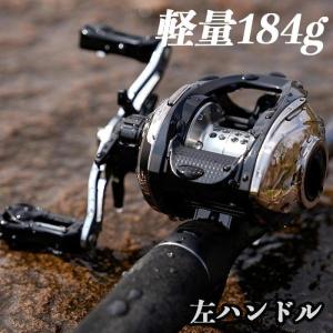WAKU FIMAC ベイトリール 右 左ハンドル リール ブラックxゴールド