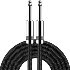 ギターシールド 3M S-S ギターケーブル プラグ ベース シールド 高耐久ナイロン 断線しにくい 楽器用ケーブル ベース/キーボード/ア