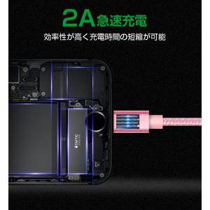 2m 3本 iPhone 充電ケーブル 急速充...の詳細画像4