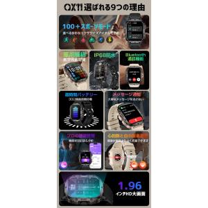 軍用規格 スマートウォッチ Bluetooth...の詳細画像1