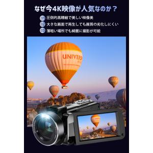 ＼15%OFFクーポン/ ビデオカメラ 4K ...の詳細画像3