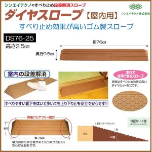 シンエイテクノ 段差解消 屋内用 スロープ 段差 ダイヤスロープ 76cm