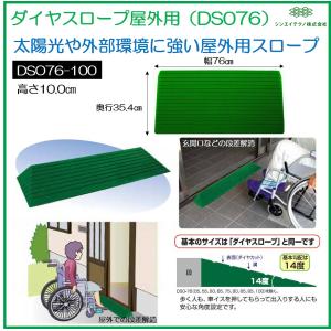 シンエイテクノ 段差解消 屋内用 スロープ 段差 ダイヤスロープ 76cm
