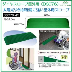 シンエイテクノ 段差解消 屋内用 スロープ 段差 ダイヤスロープ 76cm