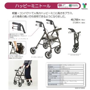 竹虎 歩行車 歩行器 屋外 屋内 ハッピーII トール ダークグレー
