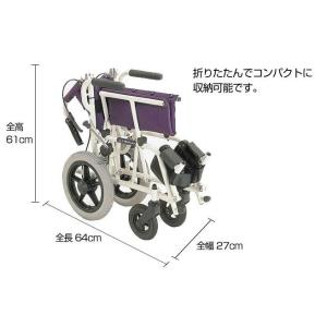 車いす 軽量 コンパクト 介助式 旅ぐるま K...の詳細画像2