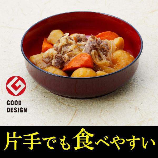 自立支援食器ＩＲＯＨＡおかず皿(大皿) 溜塗