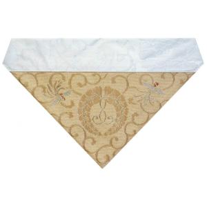 三角打敷織込 下り藤 100代 赤色（京サイズ） 浄土真宗 本願寺派(西