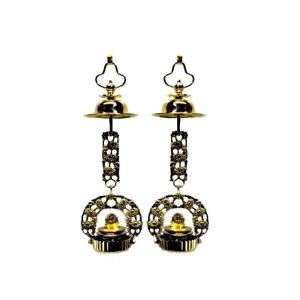 藤菊輪灯 上磨 3．5寸【浄土真宗 本願寺派(西) 】[仏具] : 仏壇 仏具