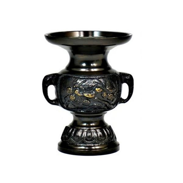 花鳥花立　黒光色　3.0寸　1本