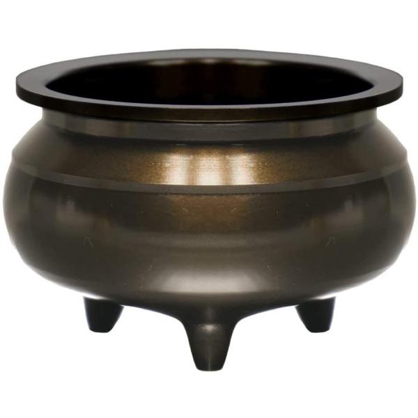 机上香炉　鍋長色　3.5寸［仏具］