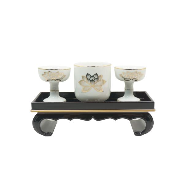 陶器製　仏器膳セット　小 [仏具]