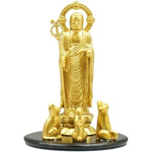 中口火立(獅子付) 寺院仏具］ 中口火立(獅子付) 上磨 1尺3寸 【ローソク立】 : 仏壇