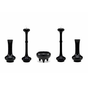 [寺院仏具] タレカブラ五具足 色付 尺0寸 ...の詳細画像1