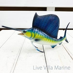 実物大 ブルーマーリン リアル 壁掛け カジキ FRPオブジェ 大きい 魚 