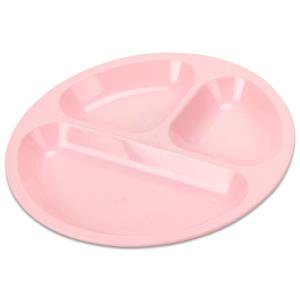アウトドア 食器 電子レンジ対応 食洗機対応 プラスチック お皿 カラフル丸型小分け皿（ピンク）｜livewell