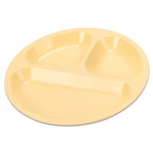 アウトドア 食器 電子レンジ対応 食洗機対応 プラスチック お皿 カラフル丸型小分け皿（イエロー）｜livewell