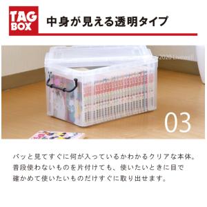 2個セット 収納ボックス フタ付き プラスチッ...の詳細画像4