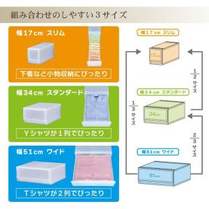衣装ケース 収納ケース プラスチック 引き出し...の詳細画像4