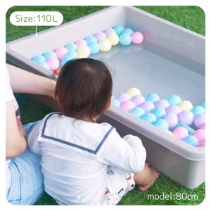砂遊び 砂場 水遊び プール 110L ベラン...の詳細画像3