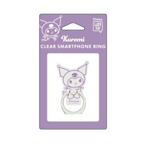 スマホリング キャラクター クロミ 透明 クリア サンリオ おしゃれ 落下防止シート付き マイメロ サンクレスト SUNCREST 落下防止シート付き iDress IJOYRING 送