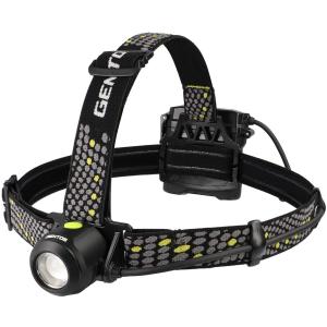 GENTOS/ジェントス 充電式ヘッドライト USB充電式 MM-285H 明るさ800ルーメン/実用点灯4時間/後部認識灯/単3形電池4本使用可能 メタルマスター ANSI規格準拠
