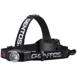 GENTOS 充電式ヘッドライト GH-001RG【明るさ300ルーメン/実用点灯6時間/耐水/メーカー５年保証】 専用充電池/単４乾電池兼用　[日本正規品]