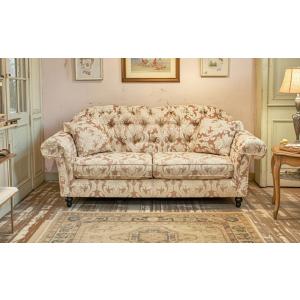 謝恩セール特価】イタリア製 輸入家具 ソファ 3人掛け 金華山 黄色