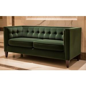 輸入家具 ソファ 2シーター 2人掛け ラブソファ ブラック クラシック