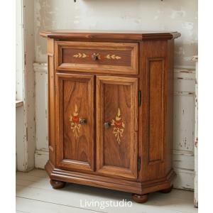 テレビ台 ローボード イタリア 象嵌 W165cm 猫脚 ローキャビネット