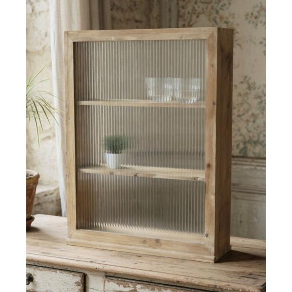 輸入家具 グリニッチ グラスシェルフ L ３段 飾り棚 ナチュラル コベントガーデン Covent ...