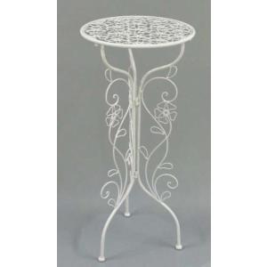 輸入家具 プランタースタンド アイアン ホワイ...の詳細画像4