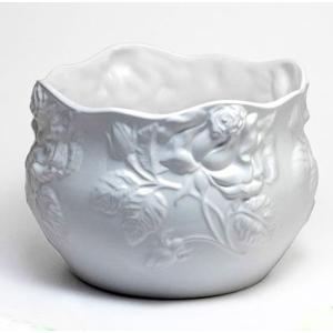 イタリア製 輸入雑貨 花瓶 フラワーベース ブルー 黄色 シンプル