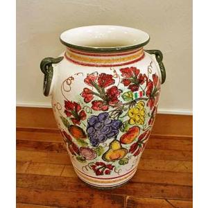 傘立て アンブレラスタンド 陶器 イタリア製傘立て イタリア ホワイト