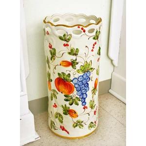 傘立て アンブレラスタンド 陶器 イタリア製傘立て イタリア ホワイト