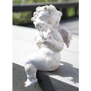 DENKO HOME（電光ホーム） ガラス細工 天使 エンジェル 天使の羽 置物