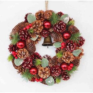 クリスマス 輸入雑貨 フランパイン コーンリース コベントガーデン Covent Garden Christmas ナチュラル ハンドメイド 壁飾り PS-18