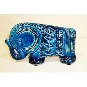 イタリア製 輸入雑貨 ネコ ねこ 猫 置物 オブジェ ブルー Bitossi