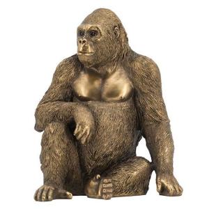 輸入雑貨 置物 ゴリラ ブロンズ風 オブジェ 重厚 ヨーロピアン アンティーク風 シャビーシック 8...